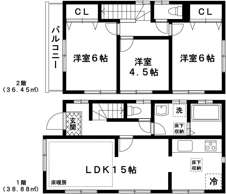 池袋三丁目戸建 間取り