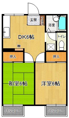 ラフォーレ志間 間取り図