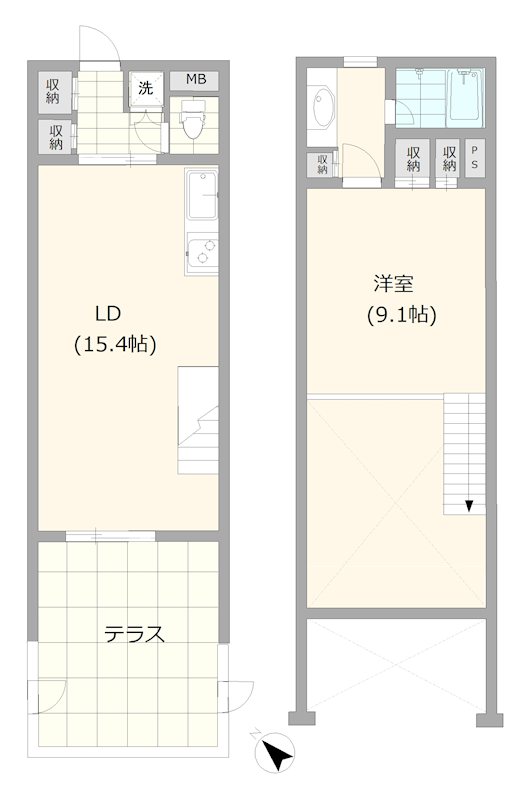 ウィスタリアコート　WEST 間取り