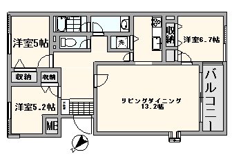 ウィスタリアコートＡ 間取り