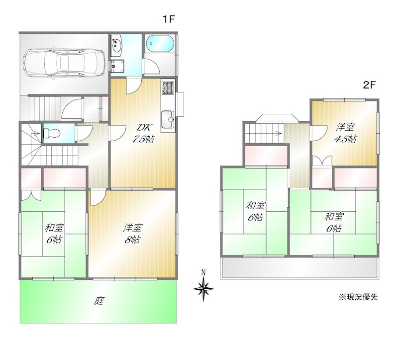 小川5224貸家 間取り
