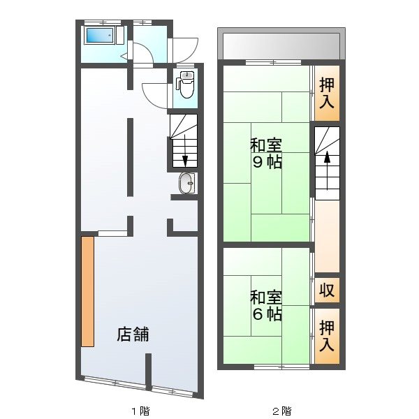 清新5丁目住居付店舗 間取り