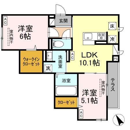 ドムスクレスト森野 間取り