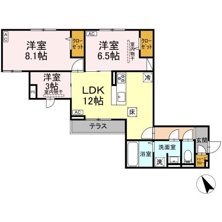 ドムスクレスト森野 間取り