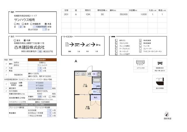 サンハウス相南 間取り