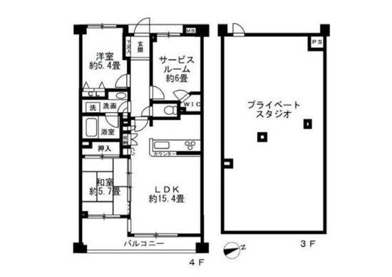 ランドシティ玉川学園ロイヤルテラス 間取り