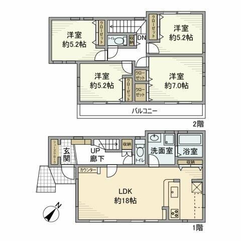 長津田戸建 間取り