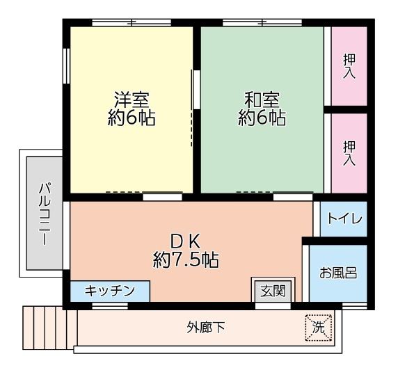 もとひさアパート 間取り
