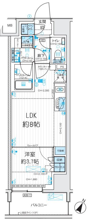 デュオステージ相模大野 間取り