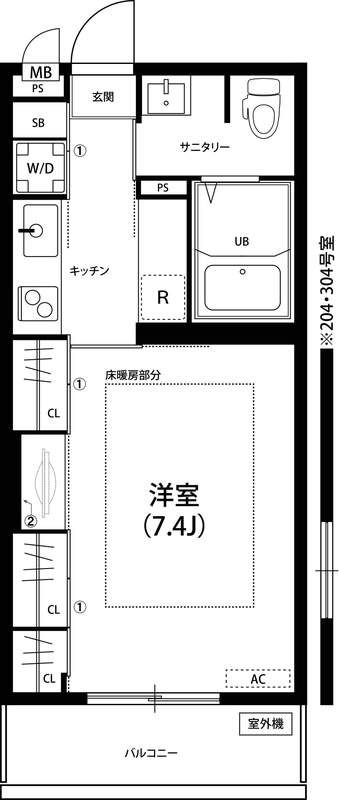 リブリ・Unitee 間取り