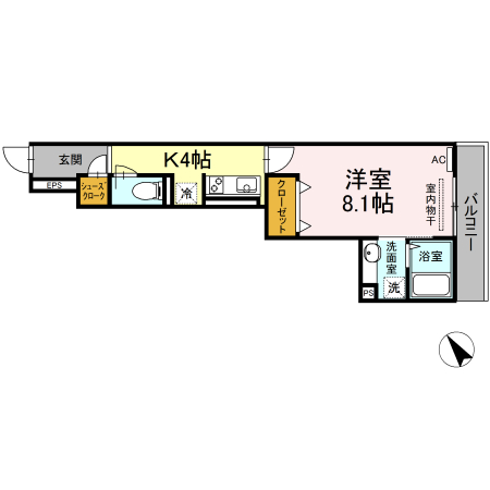 コンフォート新治 間取り