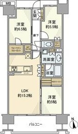 ドレッセ横浜十日市場サニーテラス 間取り