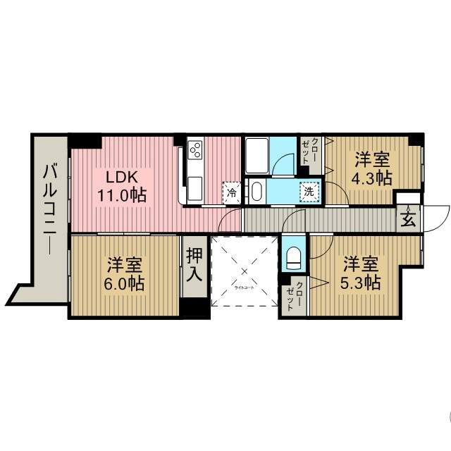 ライオンズマンション町田駅前（分譲） 間取り