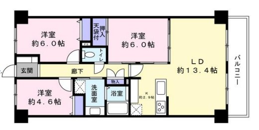 ダイアパレス長津田 間取り
