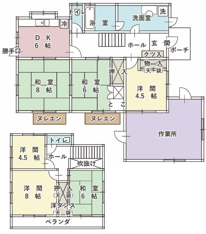 西成瀬1丁目貸戸建て 間取り