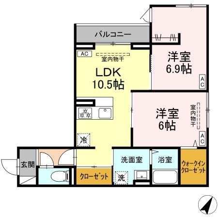 トゥトゥアジュール 間取り