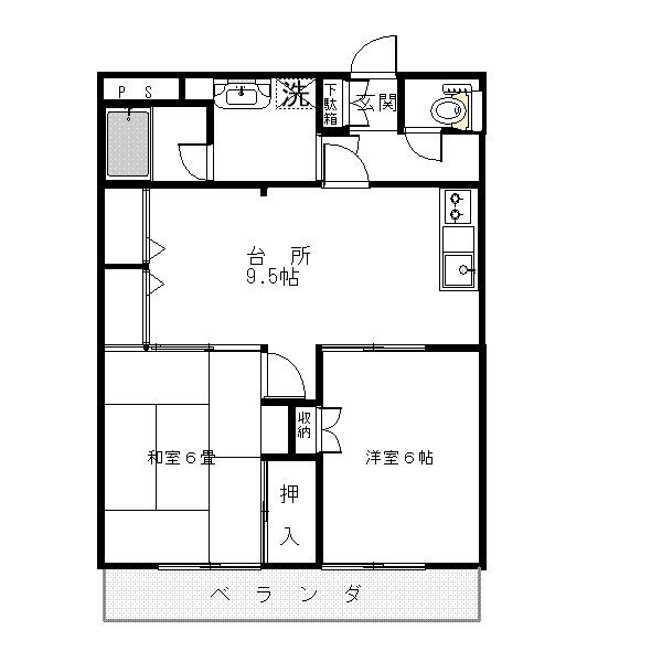 グリーンヒル藤が丘Ｄ 間取り