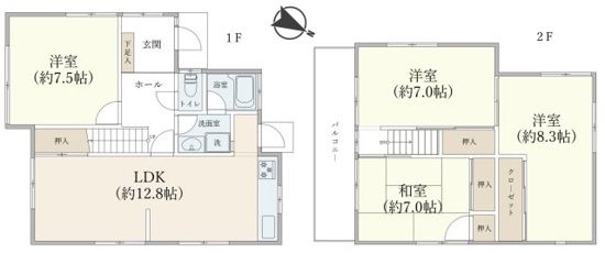 中央林間5丁目戸建 間取り