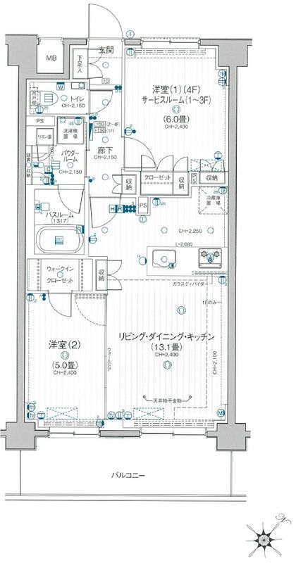 パレステージ相模大野テラス 間取り
