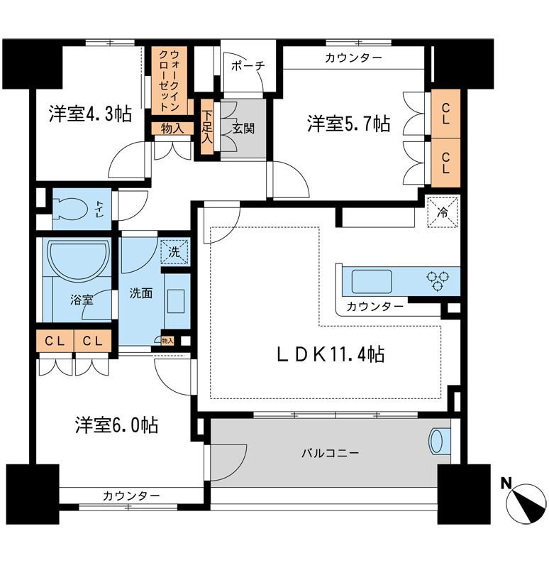 ＫＤＸレジデンス町田 間取り