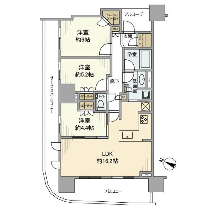 ドレッセタワー南町田グランベリーパーク 間取り