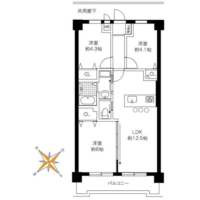 アイリスハイツ古淵 間取り