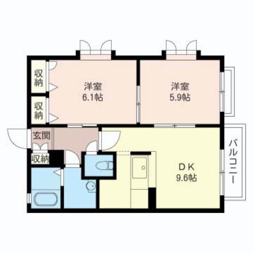 ラ　フォンターナ都立家政 間取り