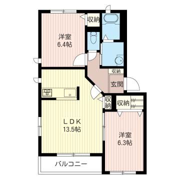 カーサティダーB 間取り