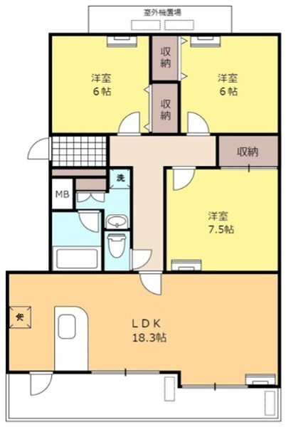 REⅢマンション 間取り