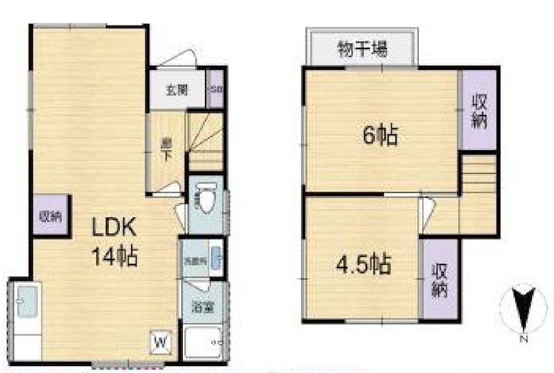 古千谷本町４丁目貸家 間取り