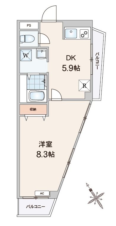 コーポラス鹿浜 間取り
