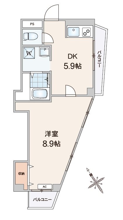 コーポラス鹿浜 間取り