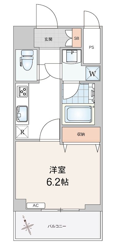 ナパージュ竹ノ塚駅前 間取り