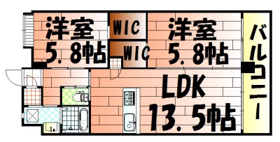 ウイングス八幡駅前 間取り