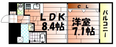 No.65　クロッシングタワー 間取り