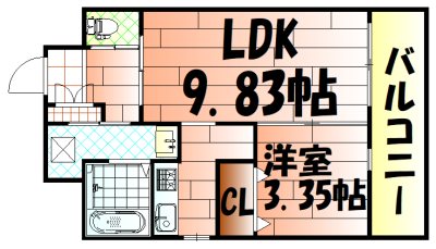フェリシエ馬借 間取り
