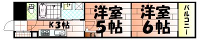 ラフィーネ到津学園通り 間取り