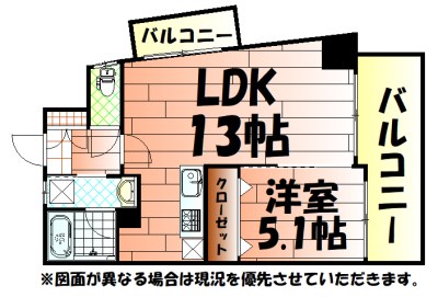 THE SQUARE Suite Residence （ザ・ スクエア・スイートレジデンス） 間取り