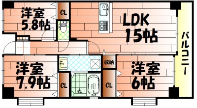 フォーストリングス竪町 間取り