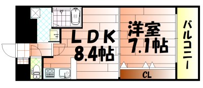 No.65　クロッシングタワー 間取り