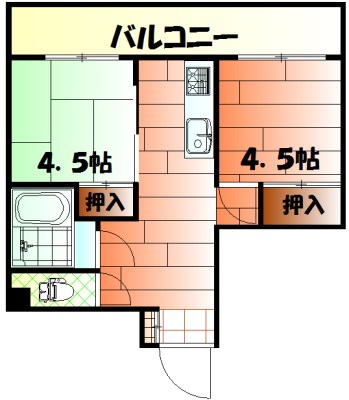 エルモス若松 間取り