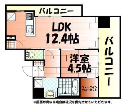 RJRプレシア西小倉駅前 間取り
