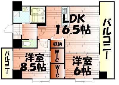 アクシオ北九州 間取り