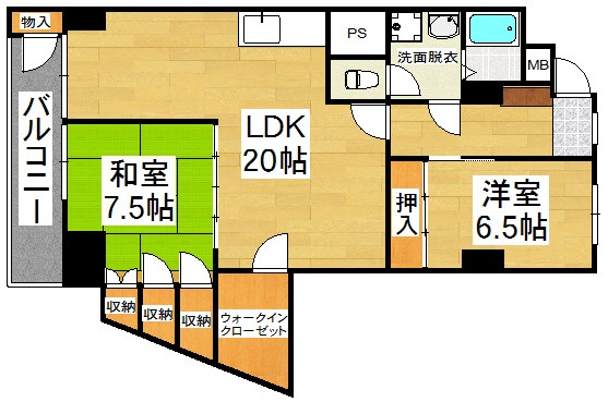 チュリス小倉 間取り