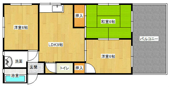 コーポ馬場 間取り