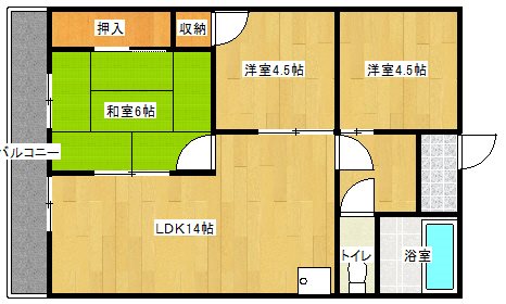 西村ハイツ 間取り