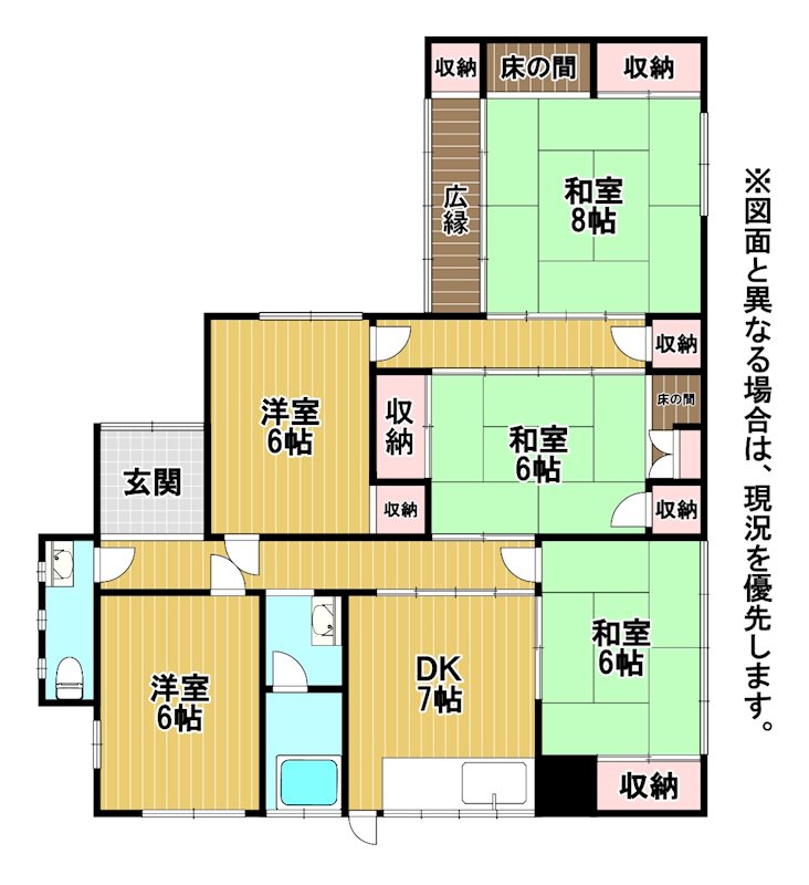 通谷三丁目貸家 間取り