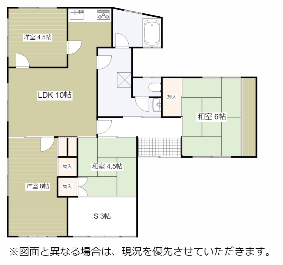 湯川新町3丁目貸家 間取り