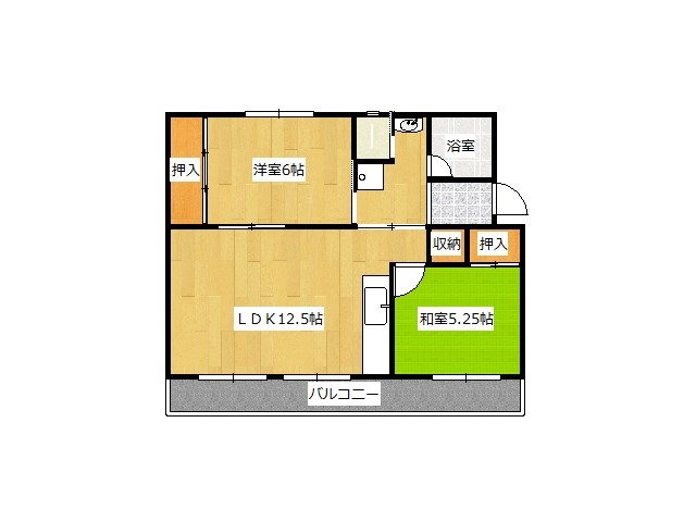 ヴィラナリー中間Ⅱ2号棟 間取り