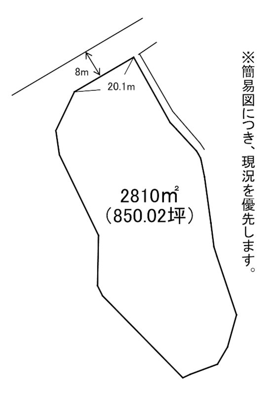 上有木1284貸地 間取り